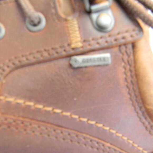 Mens Ecco Gore-Tex Brown Leather Shoes Size 13 main image 12